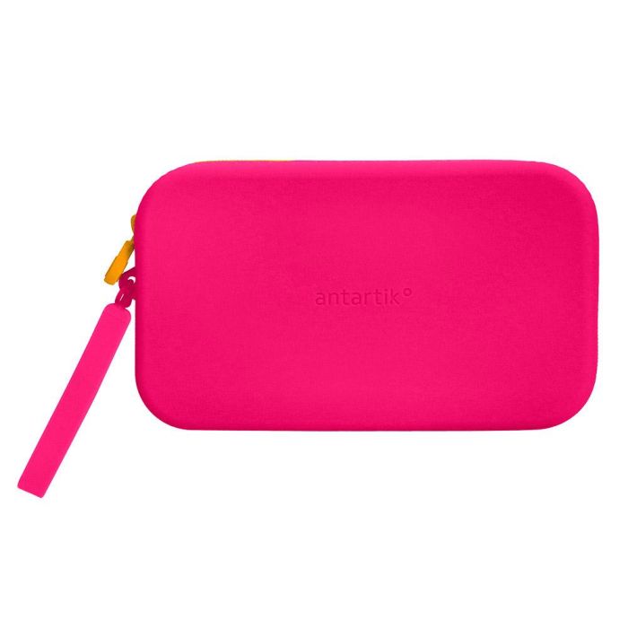 Estuche Portatodo Antartik Tropical Dive Silicona Soft Rectangular 190x120x25 mm Rosa Fucsia