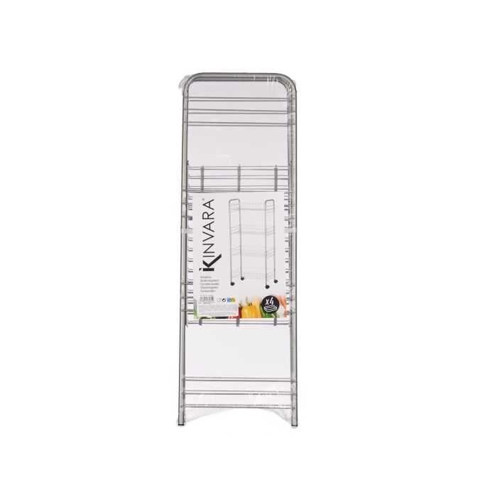 Verdulero 4 Pisos Metalico Ruedas Kinvara 26X82CM (4 Unidades) 2 Verdulero 4 Pisos Metalico Ruedas Kinvara 26X82CM (4 Unidades) 2