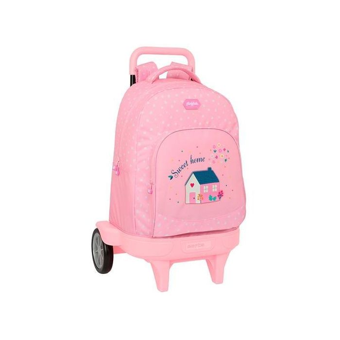 Safta Mochila Grande con Ruedas Extraíble Compact Evolution Glowlab Kids "Sweet Home" Lavable Carro Homologada 33L