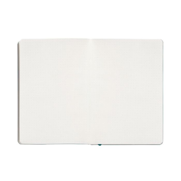 Cuaderno Con Gomilla Antartik Notes Tapa Blanda A5 Hojas Puntos Verde Aguamarina 80 Hojas 80 gr Fsc 5