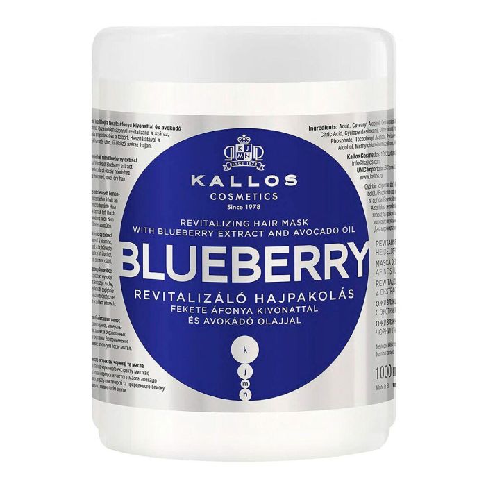 Mascarilla Revitalizante Kallos Cosmetics Blueberry 1 L Mascarilla Revitalizante Kallos Cosmetics Blueberry 1 L