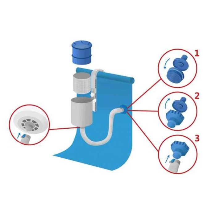 Intex Skimmer de superficie para piscinas independientes o tubulares. Mantiene la superficie del agua limpia recuperando impurezas. 4