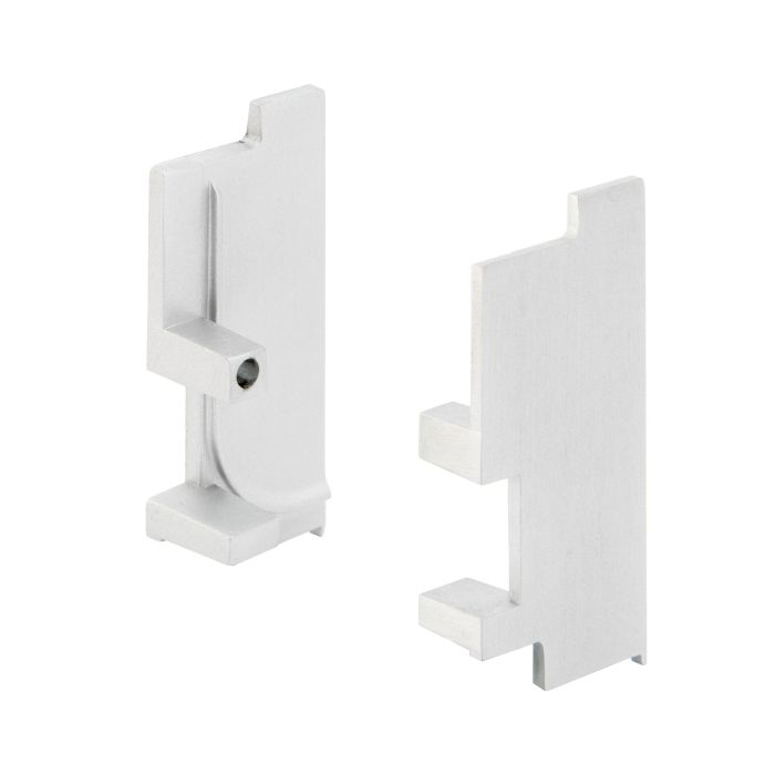 SC HERRAJES J2 Accesorios de Montaje para Perfil Gola, Terminales Laterales, Color Blanco