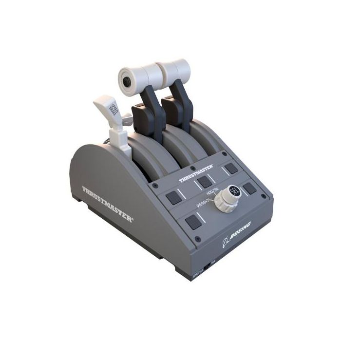 Thrustmaster 4060219 TCA QUADRANT Boeing Palanca de Mando Dual para PC y Xbox Series S/X, Color Gris, USB 1