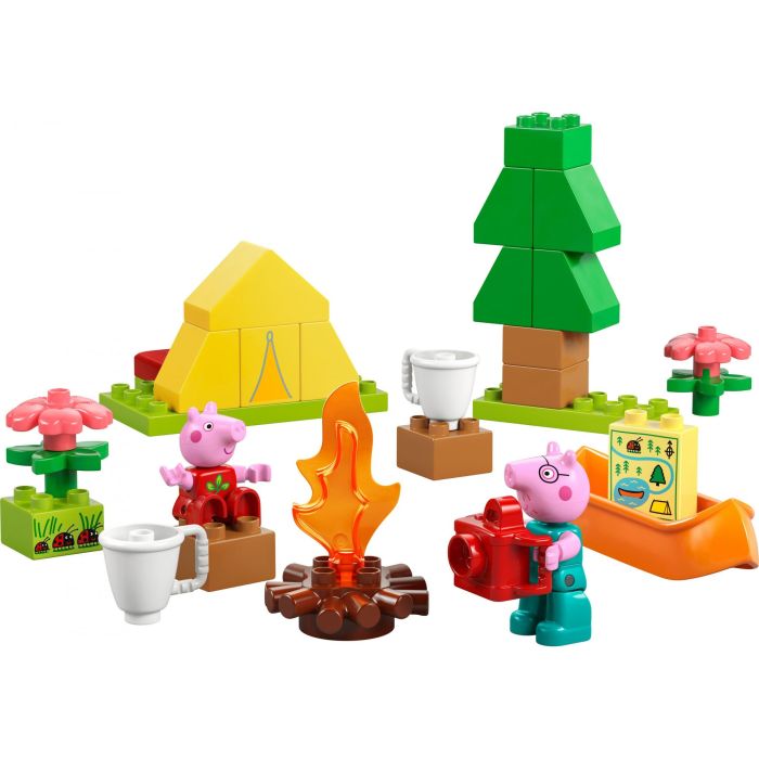 LEGO DUPLO 10452 Excursión Campestre de Peppa Pig y Papá Pig Set de Construcción para Preescolares con Tienda y Canoa 1 LEGO DUPLO 10452 Excursión Campestre de Peppa Pig y Papá Pig Set de Construcción para Preescolares con Tienda y Canoa 1
