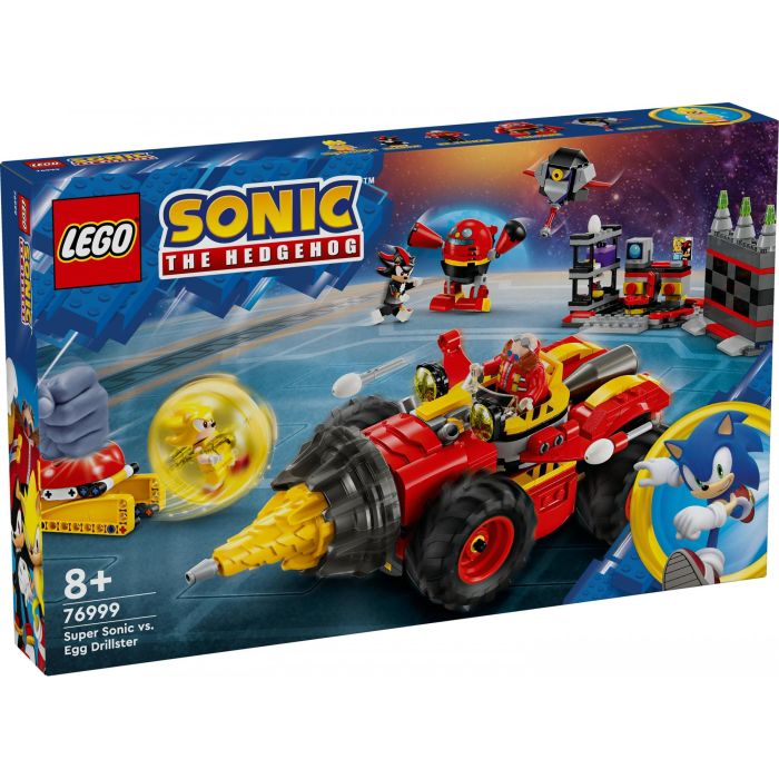 LEGO 76999 Sonic the Hedgehog Super Sonic vs. Egg Drillster, con Shadow y el Dr. Eggman 9