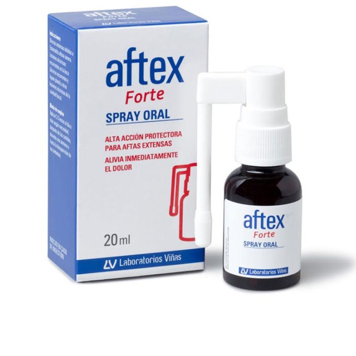 Aftex AFTEX FORTE Spray Oral 20 ml para Úlceras Bucales, Llagas, Estomatitis Aftosa, Recuperación y Alivio con Ácido Hialurónico Aftex AFTEX FORTE Spray Oral 20 ml para Úlceras Bucales, Llagas, Estomatitis Aftosa, Recuperación y Alivio con Ácido Hialurónico