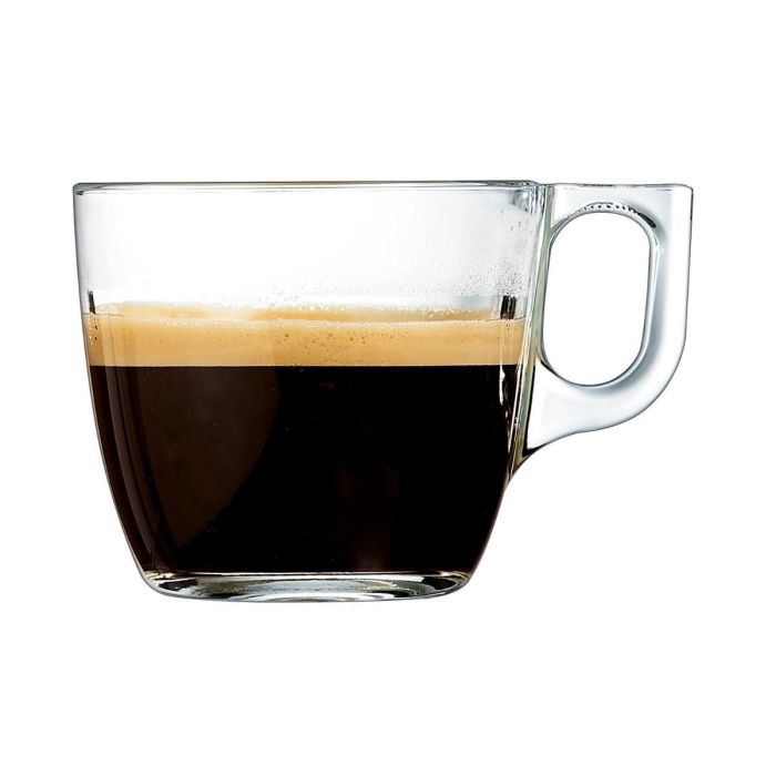 Arcoroc Tazas Voluto de Vidrio Transparente 22 cL, Set de 6, Acabado Brillo, Apto Lavavajillas y Microondas 1 Arcoroc Tazas Voluto de Vidrio Transparente 22 cL, Set de 6, Acabado Brillo, Apto Lavavajillas y Microondas 1