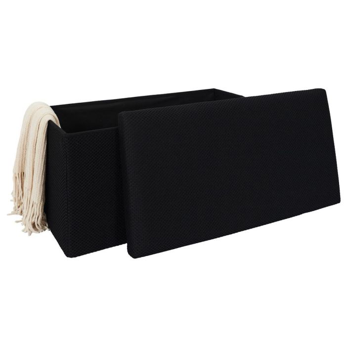 Banco-Puf Plegable Atom Negro Home Deco Factory 4 Banco-Puf Plegable Atom Negro Home Deco Factory 4