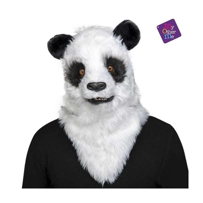 My Other Me Máscara de oso panda para adulto con mandíbula móvil, talla única, Multicolor 4