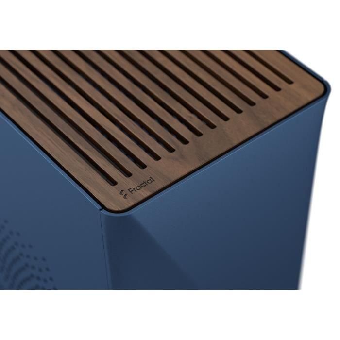 Fractal Design FRA7340172705840 Caja PC Era 2 Midnight Blue, m-ITX, 2 ventiladores 120mm, USB 3.1 Tipo C, tarjeta elevadora PCIe 4.0 1