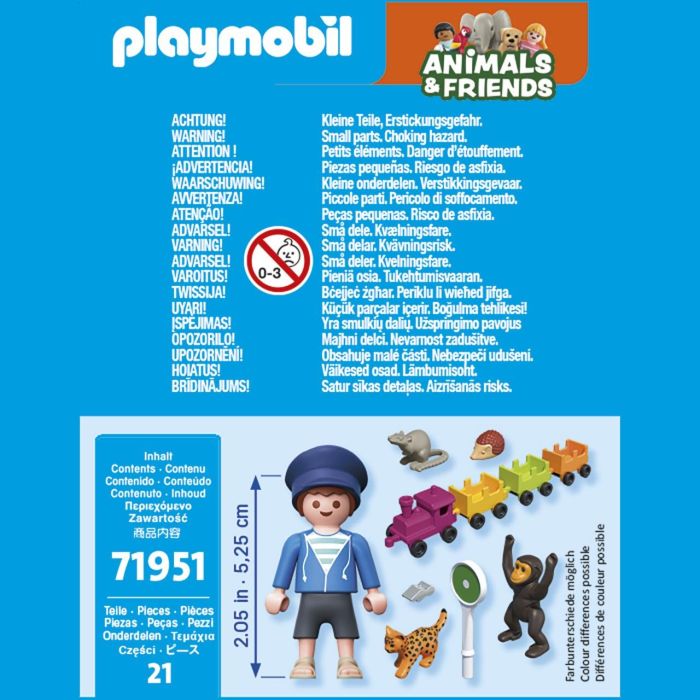 Pequeño Viaje Locomotora Animals Y Friends 71951 Playmobil 2