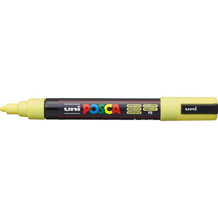 Rotulador de pintura acrílica POSCA PC-5M Amarillo 1,8-2,5 mm (6 Unidades) 2 Rotulador de pintura acrílica POSCA PC-5M Amarillo 1,8-2,5 mm (6 Unidades) 2