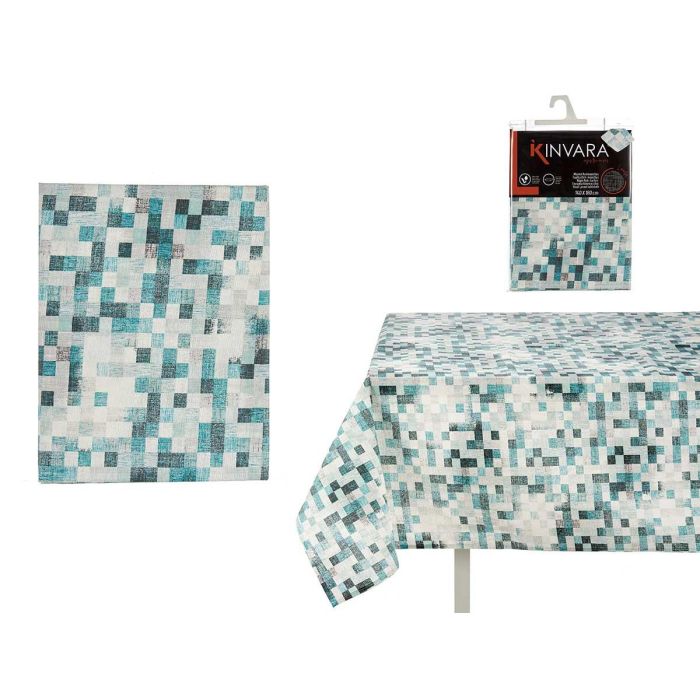 Mantel Loneta Antimanchas Kinvara 140x180 cm Azul Turquesa - 70% Algodón 30% Poliéster (6 Unidades) Mantel Loneta Antimanchas Kinvara 140x180 cm Azul Turquesa - 70% Algodón 30% Poliéster (6 Unidades)