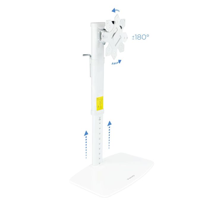 TooQ DB1127TN-W Soporte de Sobremesa para Monitor 17-27" Giratorio, Inclinable, Ajustable, 6kg, VESA 75x75/100x100, Blanco 1 TooQ DB1127TN-W Soporte de Sobremesa para Monitor 17-27" Giratorio, Inclinable, Ajustable, 6kg, VESA 75x75/100x100, Blanco 1