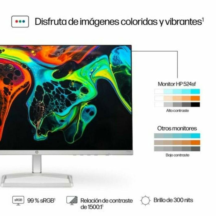 HP Series 5 524sf Monitor 23.8" (60.5 cm) FHD (1920x1080) IPS 100Hz para PC | Eyesafe | Diseño Ultrafino | Plata 24 HP Series 5 524sf Monitor 23.8" (60.5 cm) FHD (1920x1080) IPS 100Hz para PC | Eyesafe | Diseño Ultrafino | Plata 24