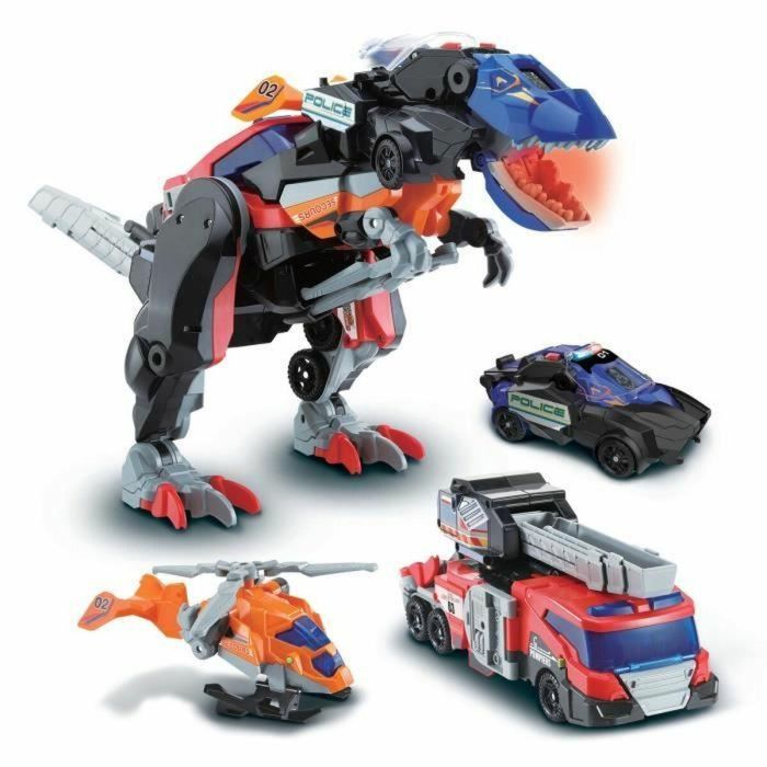 Super Robot Transformable Vtech Switch & Go Dinos Combo: Dinosaurio 4