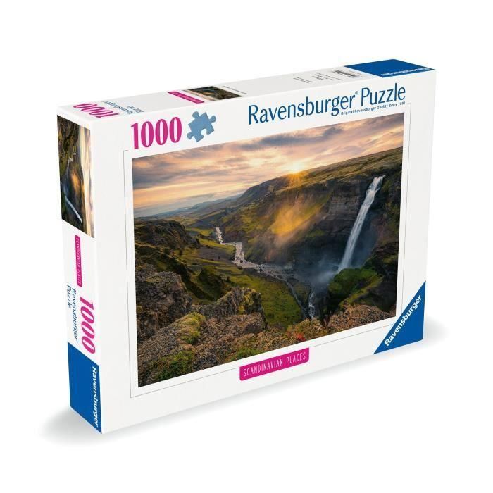 Ravensburger-1000p Puzzle-La Cascada de Háifoss, Islandia (Destacados)-Adultos y niños-Edades 14-Puzzle de Calidad Premium-12000110 4 Ravensburger-1000p Puzzle-La Cascada de Háifoss, Islandia (Destacados)-Adultos y niños-Edades 14-Puzzle de Calidad Premium-12000110 4