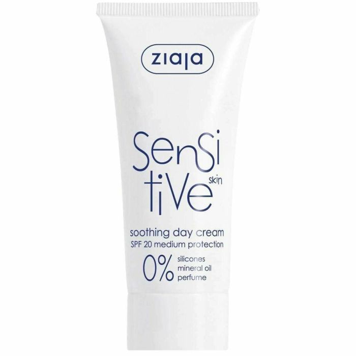 Ziaja SENSITIVE Crema Calmante de Día para Pieles Sensibles con SPF 20, Hidratante, 50 ml Ziaja SENSITIVE Crema Calmante de Día para Pieles Sensibles con SPF 20, Hidratante, 50 ml