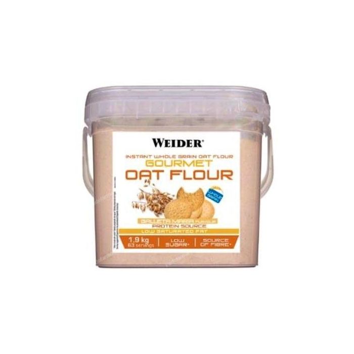 Weider Harina de Avena Instantánea Galleta María 1,9Kg - Grano Entero Sin Azúcares Añadidos No OMG