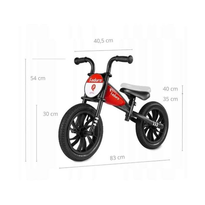 Bicicleta sin pedales feduro rojo 12" 8 Bicicleta sin pedales feduro rojo 12" 8