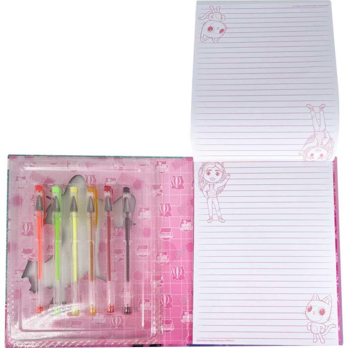 Blister cuaderno + 6 boligrafos gel La Casa de Muñecas de Gabby 1 Blister cuaderno + 6 boligrafos gel La Casa de Muñecas de Gabby 1