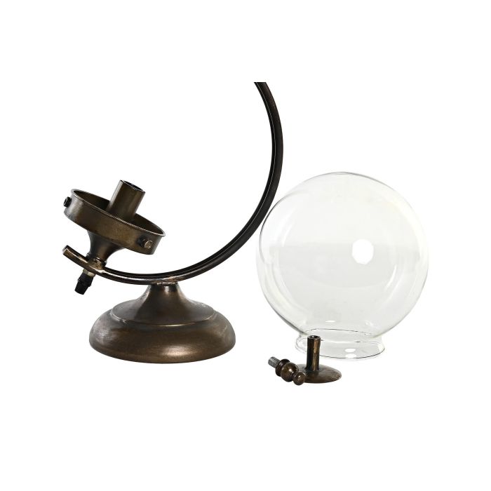 DKD Home Decor Lámpara de Sobremesa Vintage Dorada de Bola, 50% Metal y 50% Cristal, Bombilla E14 25W, Eficiencia A+, 20x36x25 cm. 5 DKD Home Decor Lámpara de Sobremesa Vintage Dorada de Bola, 50% Metal y 50% Cristal, Bombilla E14 25W, Eficiencia A+, 20x36x25 cm. 5