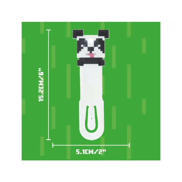 Wondee Lámpara de Lectura Minecraft Panda LED, Inspirada en Videojuego, Accesorio Oficial para Fans 3