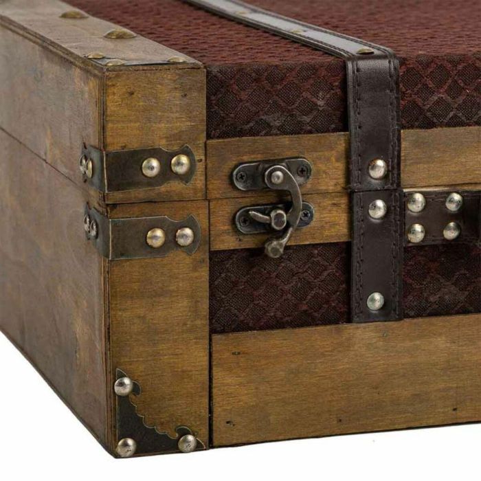 Juego de Maletas Alexandra House Living Marrón PVC Madera Metal Tela Vintage 31 x 17 x 45 cm 40 x 24 x 13,5 cm Decorativo 2 Piez 3 Juego de Maletas Alexandra House Living Marrón PVC Madera Metal Tela Vintage 31 x 17 x 45 cm 40 x 24 x 13,5 cm Decorativo 2 Piez 3