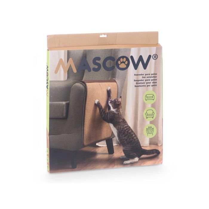 Soporte Rascador para Sofá Mascow 46x119 cm, Marrón - Sisal, Poliéster, PU (6 Unidades) 1 Soporte Rascador para Sofá Mascow 46x119 cm, Marrón - Sisal, Poliéster, PU (6 Unidades) 1