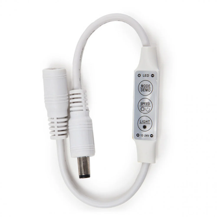 Controlador Dimmer Mini Tira LED Unicolor 12-24VDC 144W [KD-CONMINIDC]
