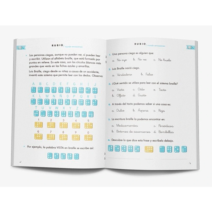 Rubio Cuaderno Competencia Lectora 1 Mundo Sensaciones DIN A5, 44 Páginas 2 Rubio Cuaderno Competencia Lectora 1 Mundo Sensaciones DIN A5, 44 Páginas 2