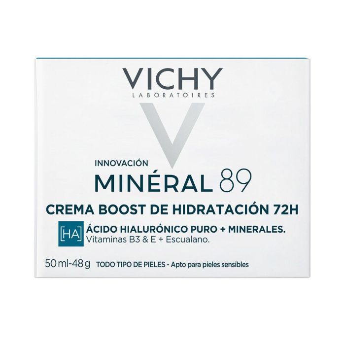 Vichy MINÉRAL 89 Crema Hidratante 72h Ligera con Ácido Hialurónico y Escualeno 50 ml 1 Vichy MINÉRAL 89 Crema Hidratante 72h Ligera con Ácido Hialurónico y Escualeno 50 ml 1