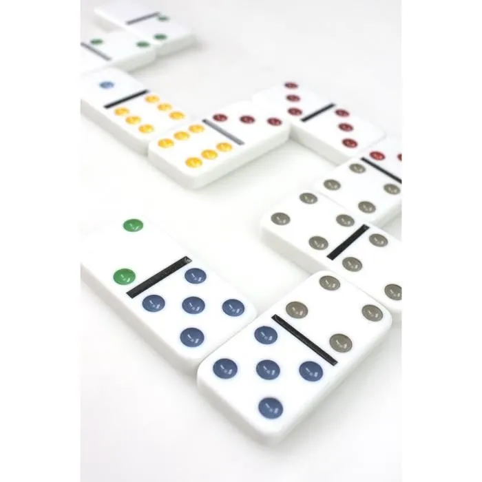 Tactic Domino Double 6 Caja de metal