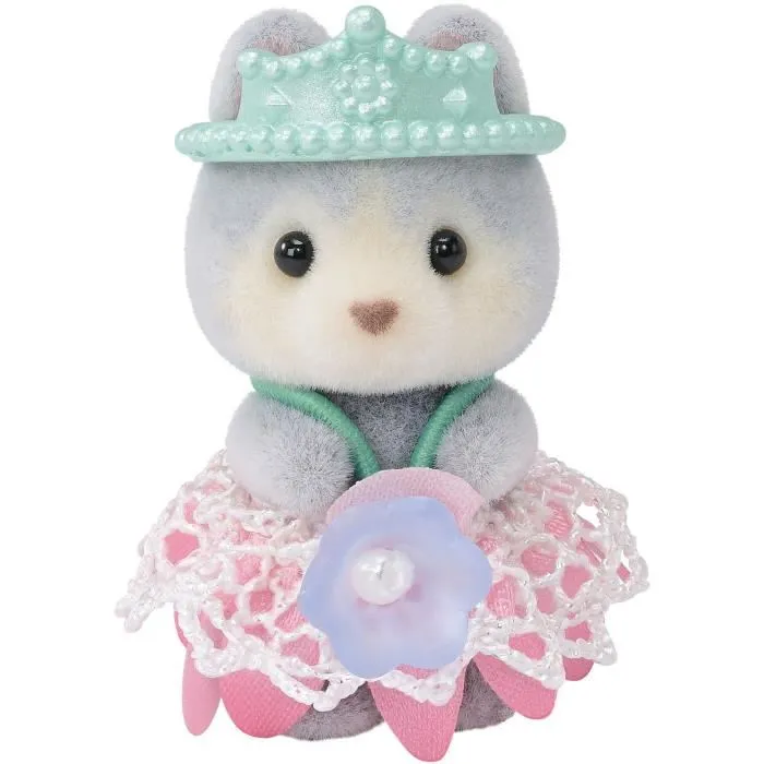 Sylvanian Families Set Princesas De Las Flores 5809 con Freya Chocolate, Lyra Persa, Rae Husky y Rosé Ciervo 3