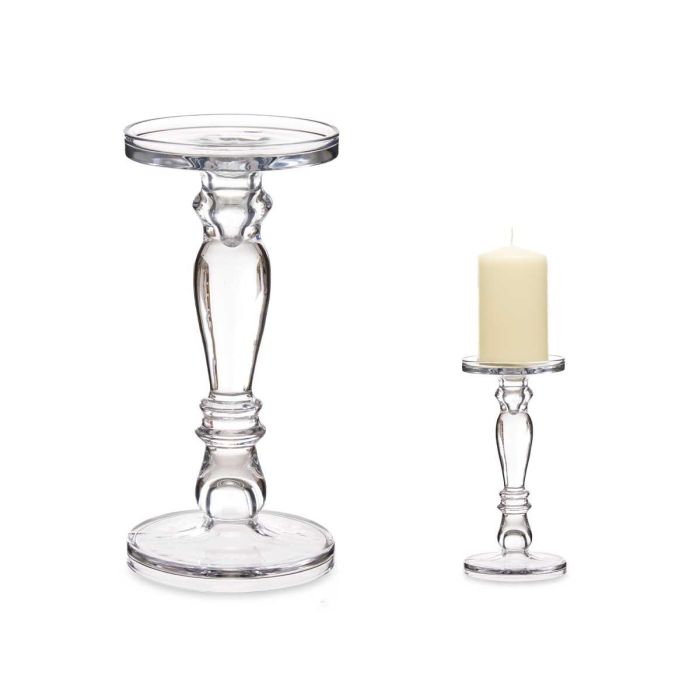 Candelabro Cristal Anillo M 28Cm Giftdecor (6 Unidades) 1 Candelabro Cristal Anillo M 28Cm Giftdecor (6 Unidades) 1