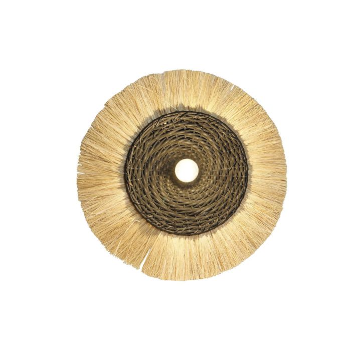 DKD Home Decor Lámpara Aplique de Pared Estilo Colonial con Pantalla de Yute y Cuerpo de Hierro 42x42cm Natural Negro E14 25W 0 DKD Home Decor Lámpara Aplique de Pared Estilo Colonial con Pantalla de Yute y Cuerpo de Hierro 42x42cm Natural Negro E14 25W 0
