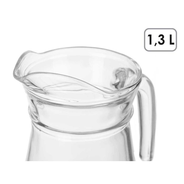 Jarra Vidrio 1,3L Con Asa Vivalto 16X21CM (12 Unidades) 3 Jarra Vidrio 1,3L Con Asa Vivalto 16X21CM (12 Unidades) 3