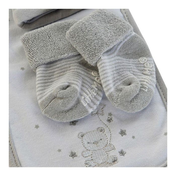 Set Babero y Botitas DKD Home Decor 0-6 Meses Algodón 2 Set Babero y Botitas DKD Home Decor 0-6 Meses Algodón 2