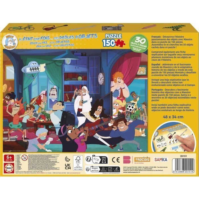 Educa EDU8412668201514 Puzzle Érase una vez... Objetos divertidos 150 piezas 3 Educa EDU8412668201514 Puzzle Érase una vez... Objetos divertidos 150 piezas 3