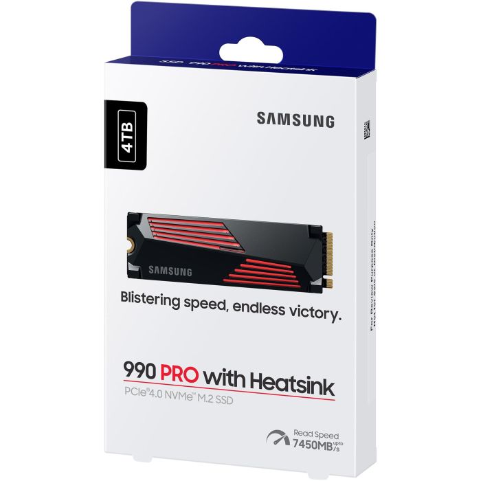 Samsung 990 PRO SSD M.2 4TB NVMe PCIe 4.0 x4 Lectura 7450MB/s con Disipador Retail 5