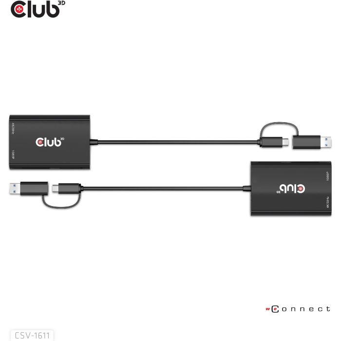 Club3D Adapter USB Typ C/A > HDMI / VGA St/Bu 8 Club3D Adapter USB Typ C/A > HDMI / VGA St/Bu 8