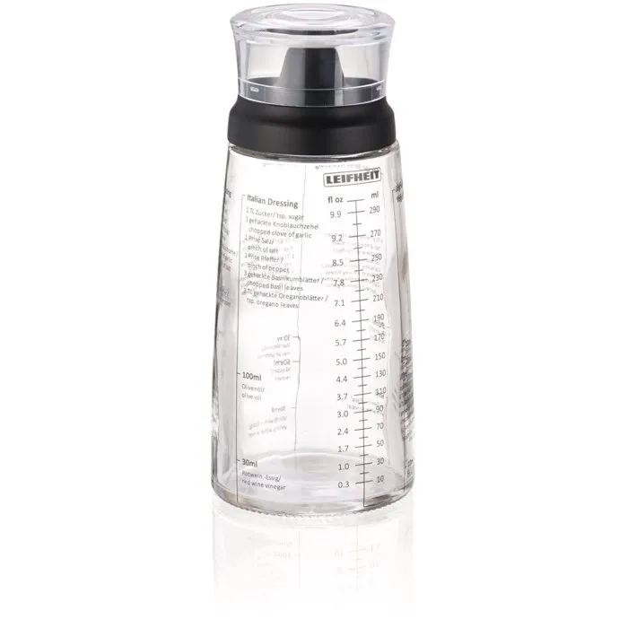 Leifheit Coctelera para Condimentos 300 ml con Pico Antigoteo y Graduado 0 Leifheit Coctelera para Condimentos 300 ml con Pico Antigoteo y Graduado 0