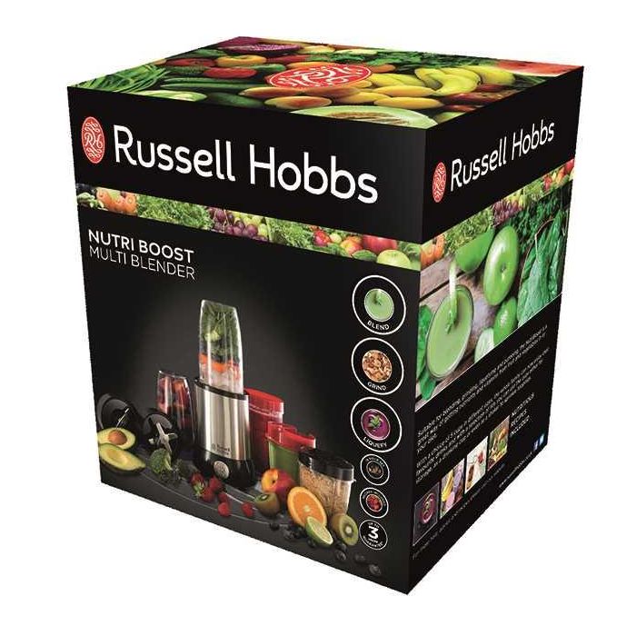 Russell Hobbs 23180-56 Extractor de Nutrientes NutriBoost 700W Acero Cepillado, 2 Cuchillas y Jarras 700/350ml 1 Russell Hobbs 23180-56 Extractor de Nutrientes NutriBoost 700W Acero Cepillado, 2 Cuchillas y Jarras 700/350ml 1