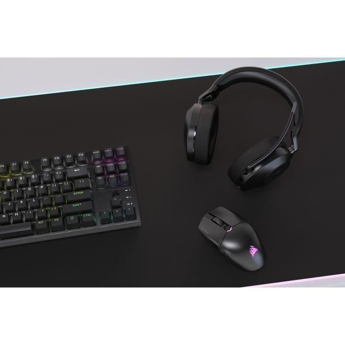 Auriculares inalámbricos para juegos - CORSAIR - HS65 Wireless V2 - Carbono 4 Auriculares inalámbricos para juegos - CORSAIR - HS65 Wireless V2 - Carbono 4