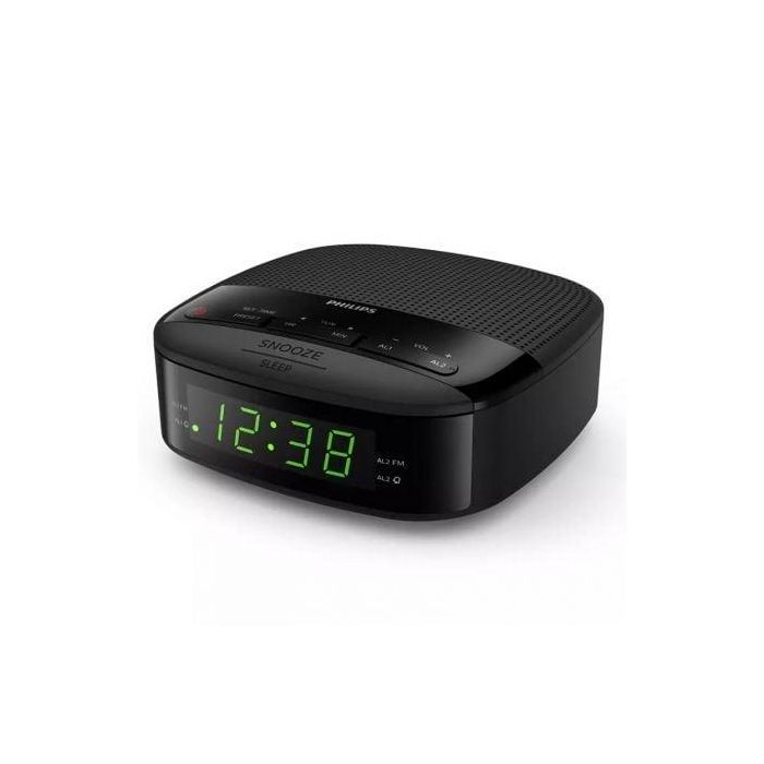 Philips TAR3205/12 Reloj Despertador con Radio FM Digital, Alarma Dual, Temporizador de Apagado y Batería de Respaldo