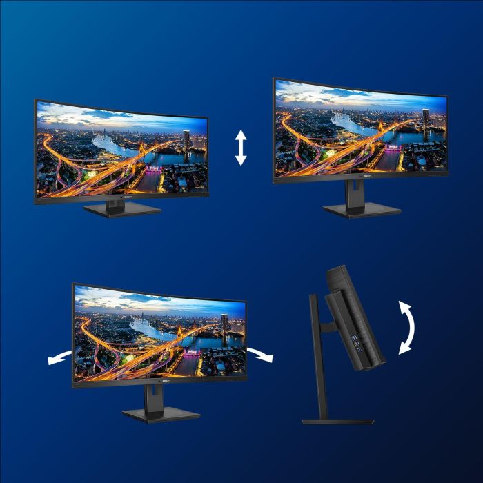 Philips 346B1C Monitor Curvo de 34" (86,4cm) UWQHD (3440x1440) 100Hz 4ms HDMI DP USB-C con Altavoces Negro 5 Philips 346B1C Monitor Curvo de 34" (86,4cm) UWQHD (3440x1440) 100Hz 4ms HDMI DP USB-C con Altavoces Negro 5