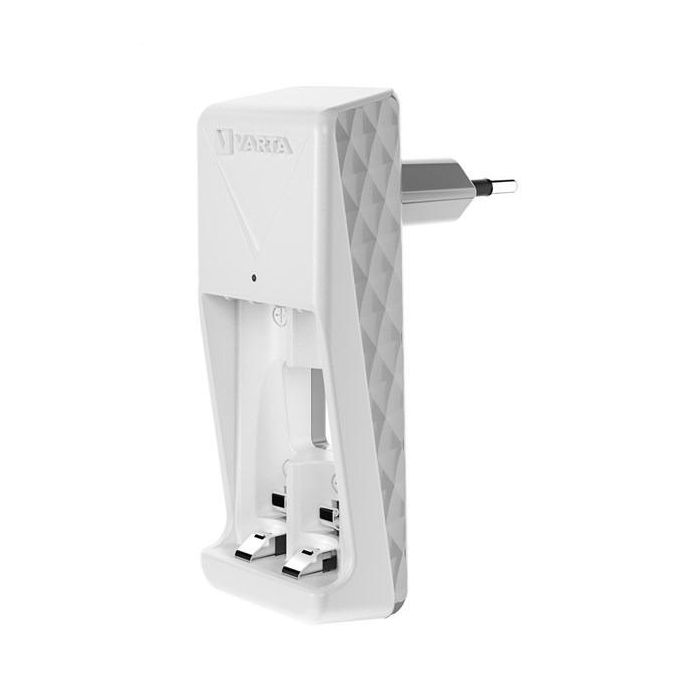 Varta Cargador de Pilas 2 AA/AAA Mini con 2xAAA 800 mAh, Carga Lenta y Seguridad Integral, Blanco 5 Varta Cargador de Pilas 2 AA/AAA Mini con 2xAAA 800 mAh, Carga Lenta y Seguridad Integral, Blanco 5