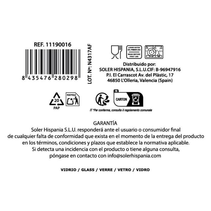 Vaso Trikua 275 cc - Inde (48 Unidades) 8 Vaso Trikua 275 cc - Inde (48 Unidades) 8