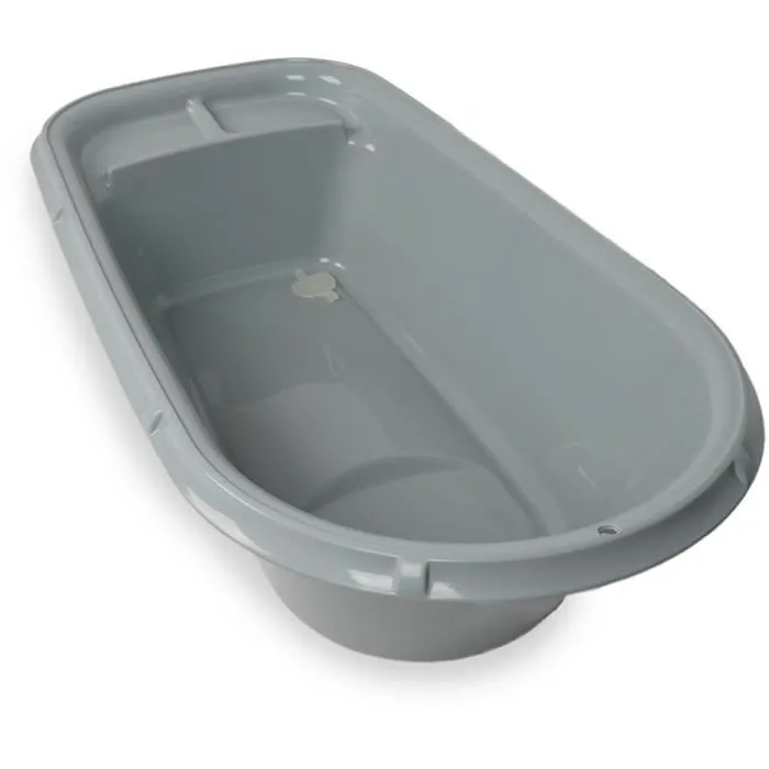 Thermobaby LUXURY TUB Bañera Infantil Plegable Charming Grey con Tapón de Drenaje Estable Robusta Antideslizante para Bebé 1